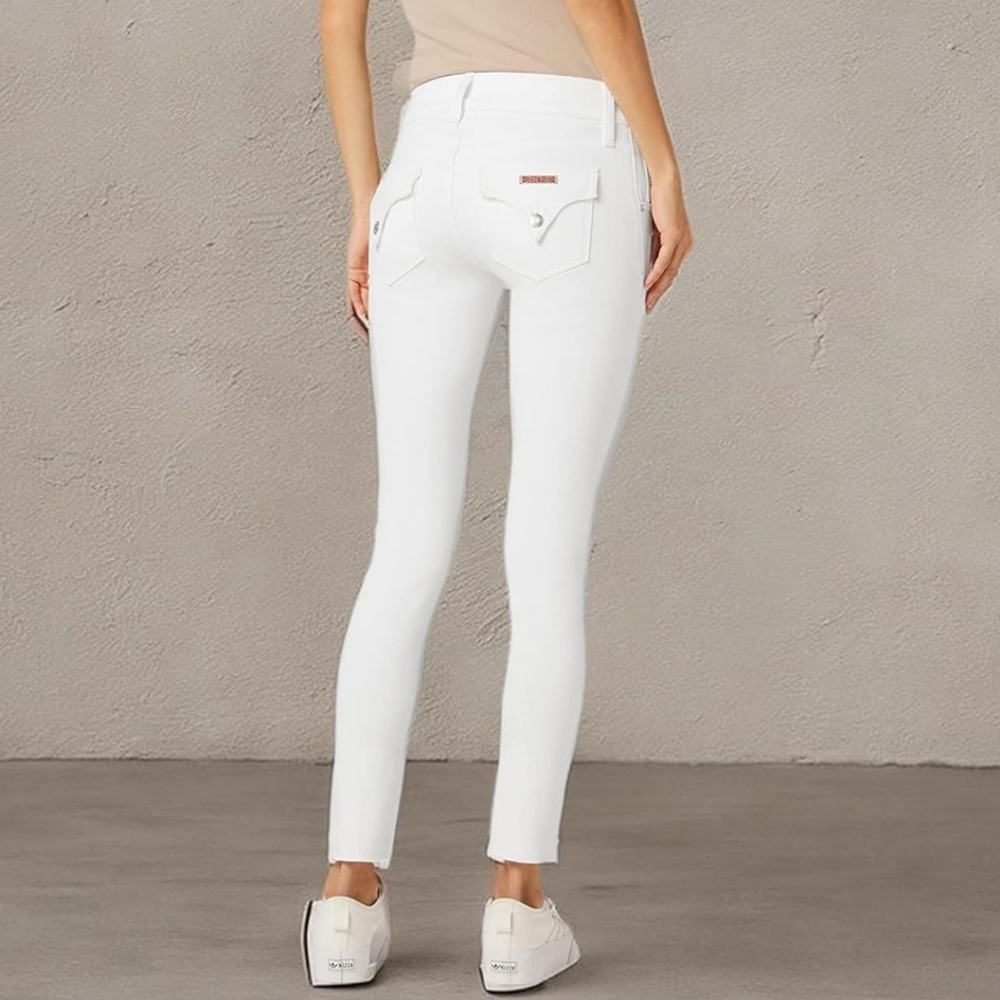 HUDSON Women's Collin Mid Rise Straight Crop Jeans